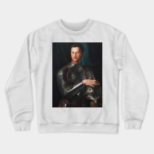 Cosimo I de' Medici in Armour by Agnolo Bronzino Crewneck Sweatshirt